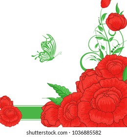 Abstract vector flower background. Flower invitation, save the date card template, abstract elegant pattern vector design editable. Floral design