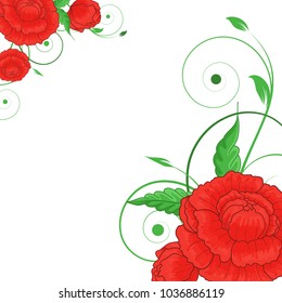 Abstract vector flower background. Flower invitation, save the date card template, abstract elegant pattern vector design editable. Floral design