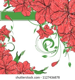 Abstract vector flower background. Flower invitation, save the date card template, abstract elegant pattern vector design editable. Floral design