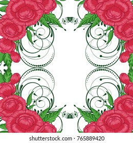 Abstract vector flower background. Flower invitation, save the date card template, abstract elegant pattern vector design editable. Floral design