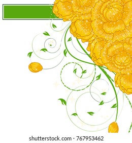 Abstract vector flower background. Flower invitation, save the date card template, abstract elegant pattern vector design editable. Floral design