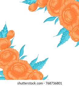 Abstract vector flower background. Flower invitation, save the date card template, abstract elegant pattern vector design editable. Floral design