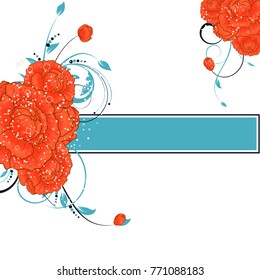Abstract vector flower background. Flower invitation, save the date card template, abstract elegant pattern vector design editable. Floral design
