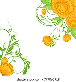 Abstract vector flower background. Flower invitation, save the date card template, abstract elegant pattern vector design editable. Floral design