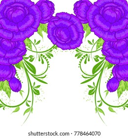 Abstract vector flower background. Flower invitation, save the date card template, abstract elegant pattern vector design editable. Floral design