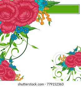 Abstract vector flower background. Flower invitation, save the date card template, abstract elegant pattern vector design editable. Floral design