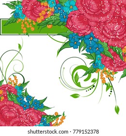 Abstract vector flower background. Flower invitation, save the date card template, abstract elegant pattern vector design editable. Floral design