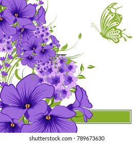 Abstract vector flower background. Flower invitation, save the date card template, abstract elegant pattern vector design editable. Floral design