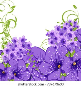Abstract vector flower background. Flower invitation, save the date card template, abstract elegant pattern vector design editable. Floral design