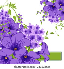 Abstract vector flower background. Flower invitation, save the date card template, abstract elegant pattern vector design editable. Floral design
