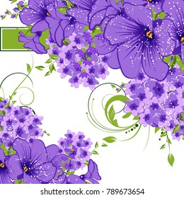 Abstract vector flower background. Flower invitation, save the date card template, abstract elegant pattern vector design editable. Floral design