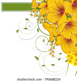 Abstract vector flower background. Flower invitation, save the date card template, abstract elegant pattern vector design editable. Floral design