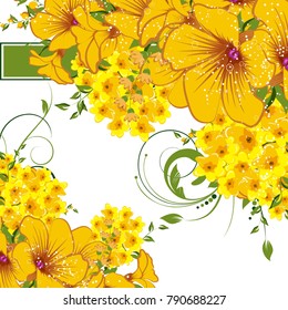 Abstract vector flower background. Flower invitation, save the date card template, abstract elegant pattern vector design editable. Floral design