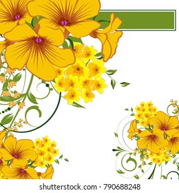 Abstract vector flower background. Flower invitation, save the date card template, abstract elegant pattern vector design editable. Floral design