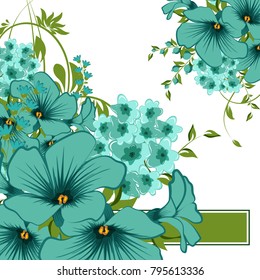 Abstract vector flower background. Flower invitation, save the date card template, abstract elegant pattern vector design editable. Floral design