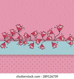 abstract vector flower compositions. greeting card