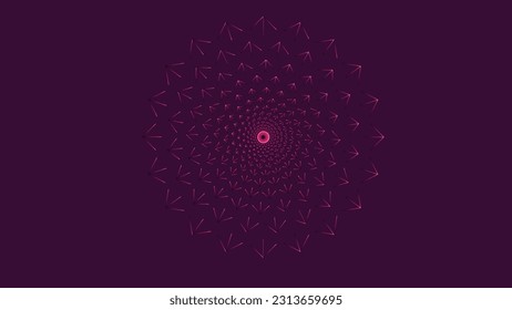 Abstract vector flower dark purple background for offline or online use.
