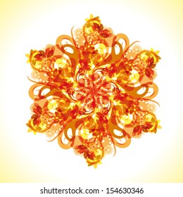 abstract vector flower eps10
