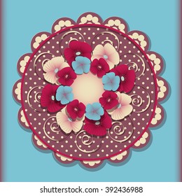 abstract vector flower illustration