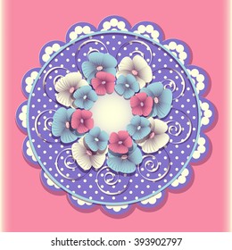 abstract vector flower illustration