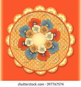 abstract vector flower illustration