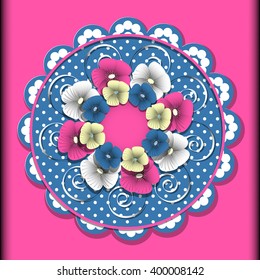 abstract vector flower illustration