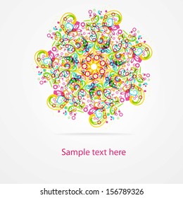 abstract vector flower ornament eps10