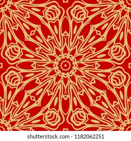 Abstract Vector of flower seamless pattern. paper for scrapbook.