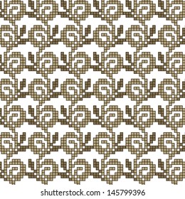 abstract vector flower ukrainian pattern background