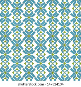 abstract vector flower ukrainian pattern background