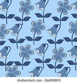 abstract vector flowers background 