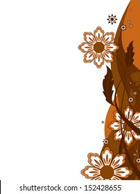 Abstract Vector Flowers. Floral Design.