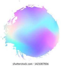 Abstract vector flowing blot. Image in blue, purple, pink and yellow. Template for your decor and design: banner, poster, flyer, card, invitation.