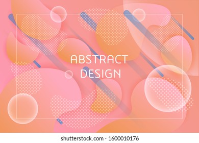 Abstract vector fluid craphic design for banners and templates.