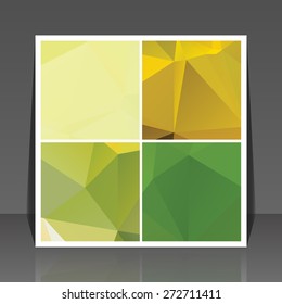Abstract vector flyer background set,eps10