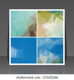 Abstract vector flyer background set,eps10