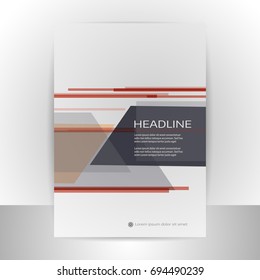Abstract vector flyer, brochure cover background