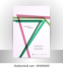 Abstract vector flyer, brochure cover background