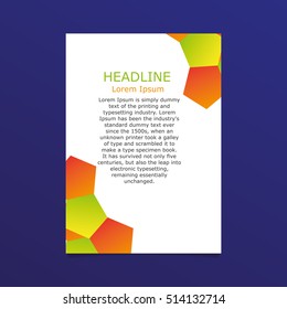 abstract vector flyer brochure design template