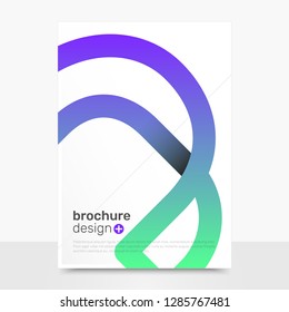 Abstract Vector Flyer Design. Professional Vector Brochure Mockup. Annual Brochure Templates. EPS10