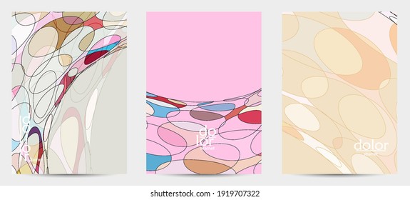 Plantilla de volante de vector abstracto con formas geométricas futuristas multicolores de marco de alambre. concepto de modelo de ciencia digital en malla 3D. Diseño de portada de tecnología web. Líneas onduladas y textura de cuadrícula.