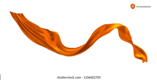 Abstract Vector Flying Wave Silk Satin Stock Vector (Royalty Free ...