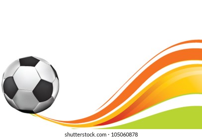 Abstract vector football