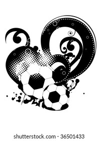 diseño abstracto de fútbol vectorial