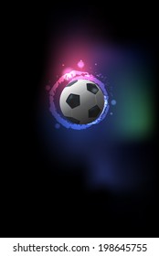 abstract vector football with light
