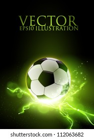 abstract vector football/soccer ball illustration