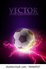 abstract vector football/soccer ball illustration