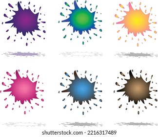Vector abstracto en forma de derrame líquido colorido adecuado para papel tapiz