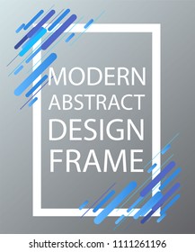 Abstract vector frame