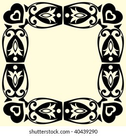abstract vector frame